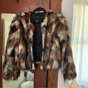 Faux Fur Multi Tone Jacket